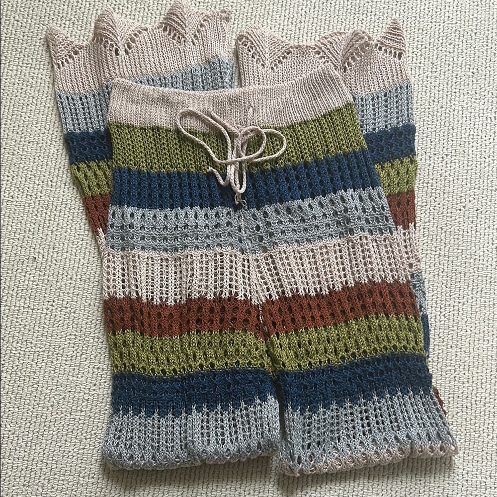 Cupshe Multicolor Knit Swim Coverup Pants🌿